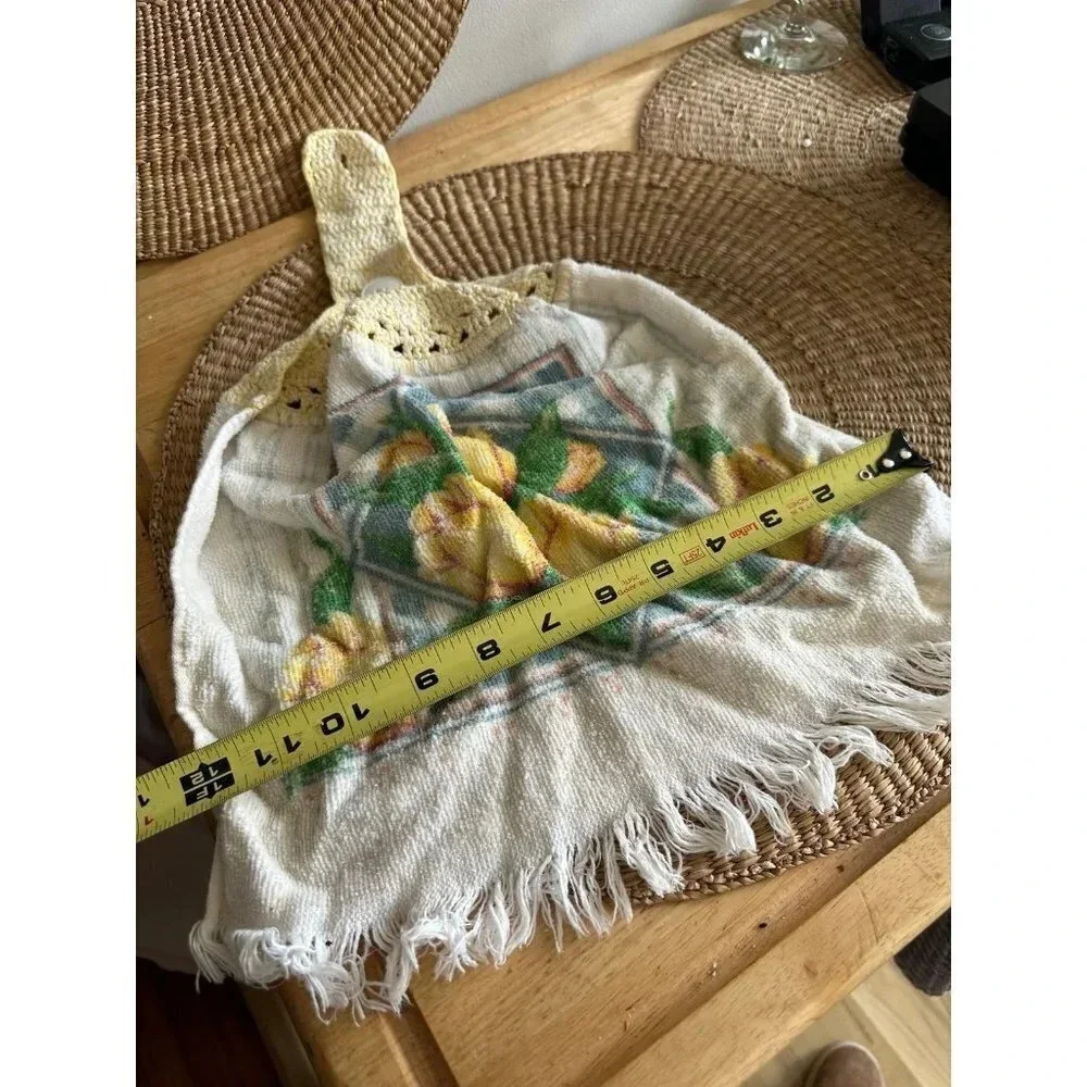 Vintage handmade floral Tea Towel